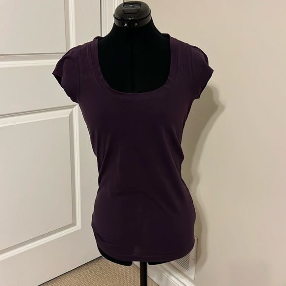 Theory Tops - THEORY Cap Sleeve Scoop Neck T-Shirt Top